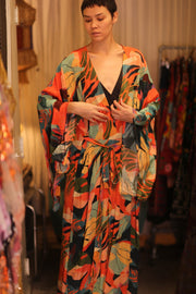 SILK WING KIMONO PINA RODI - sustainably made MOMO NEW YORK sustainable clothing, handmade slow fashion