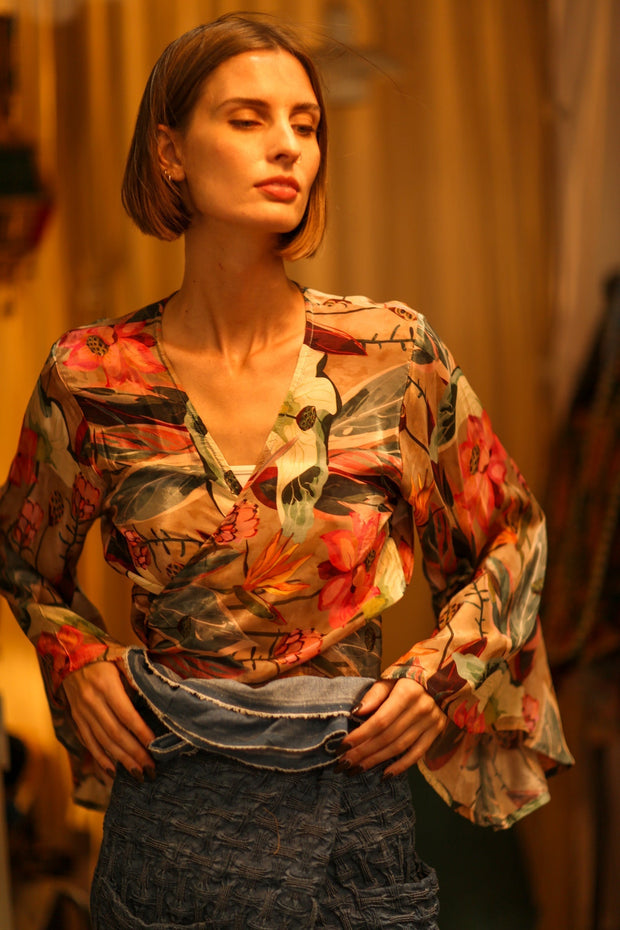 SILK WRAP TOP AURELIA LOTUS - MOMO STUDIO BERLIN - Berlin Concept Store - sustainable & ethical fashion