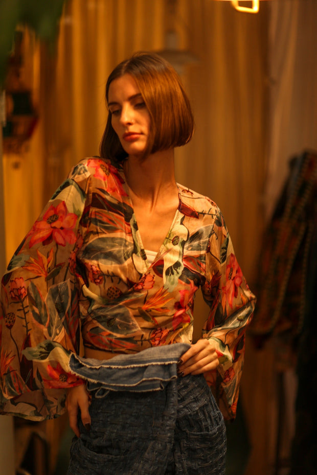 SILK WRAP TOP AURELIA LOTUS - MOMO STUDIO BERLIN - Berlin Concept Store - sustainable & ethical fashion