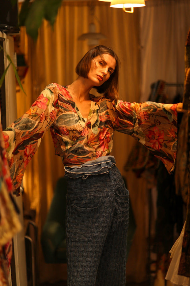 SILK WRAP TOP AURELIA LOTUS - MOMO STUDIO BERLIN - Berlin Concept Store - sustainable & ethical fashion