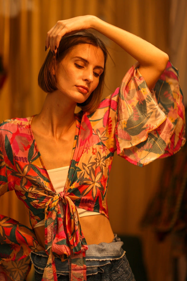 SILK WRAP TOP AURELIA NYLA - MOMO STUDIO BERLIN - Berlin Concept Store - sustainable & ethical fashion