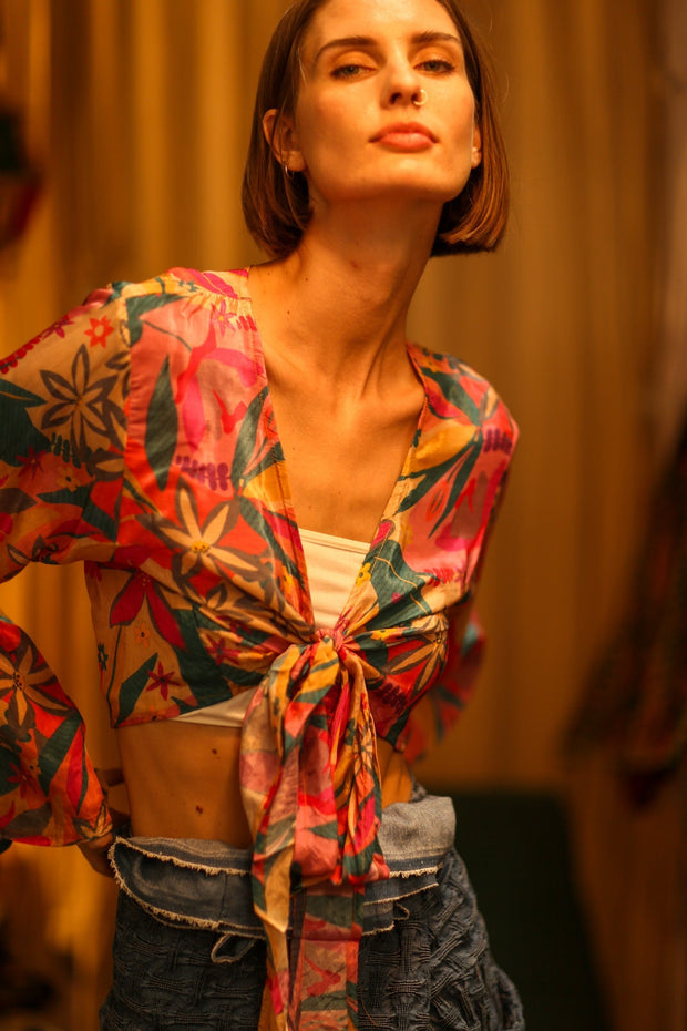 SILK WRAP TOP AURELIA NYLA - MOMO STUDIO BERLIN - Berlin Concept Store - sustainable & ethical fashion