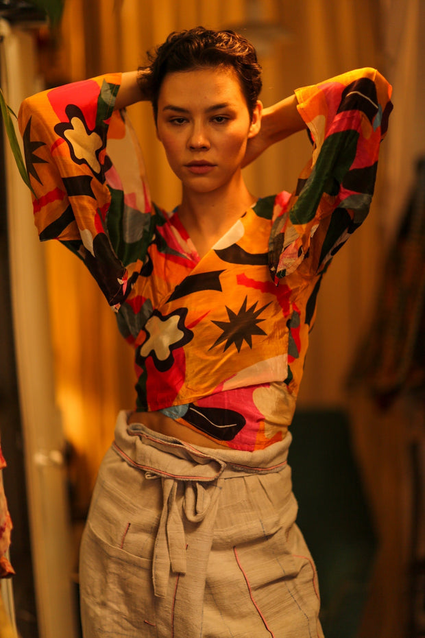 SILK WRAP TOP AURELIA SYDNEY - MOMO STUDIO BERLIN - Berlin Concept Store - sustainable & ethical fashion