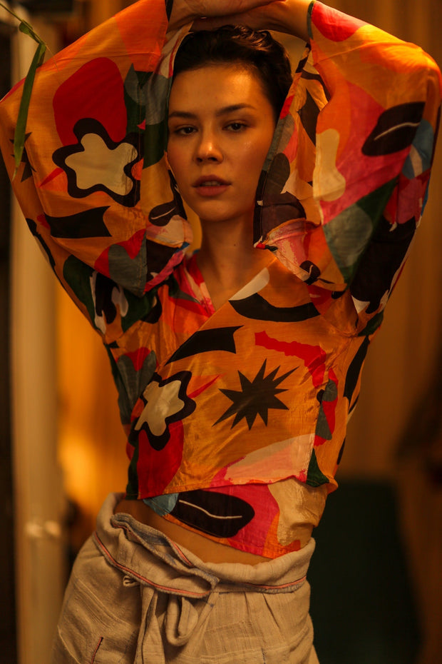 SILK WRAP TOP AURELIA SYDNEY - MOMO STUDIO BERLIN - Berlin Concept Store - sustainable & ethical fashion