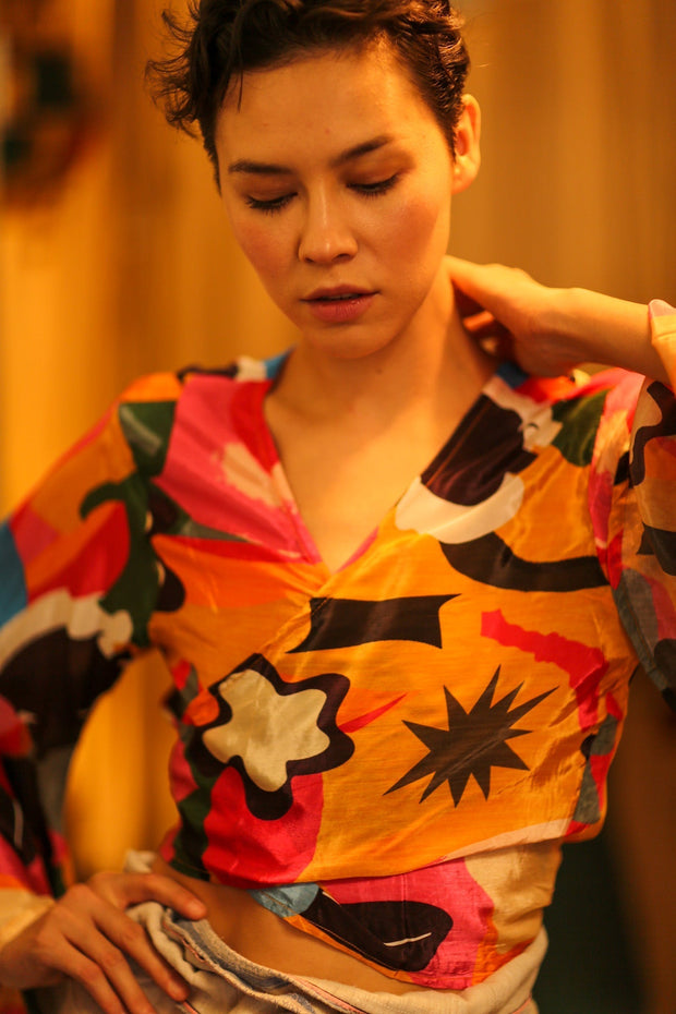 SILK WRAP TOP AURELIA SYDNEY - MOMO STUDIO BERLIN - Berlin Concept Store - sustainable & ethical fashion
