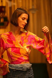 SILK WRAP TOP AURELIA URA - MOMO STUDIO BERLIN - Berlin Concept Store - sustainable & ethical fashion