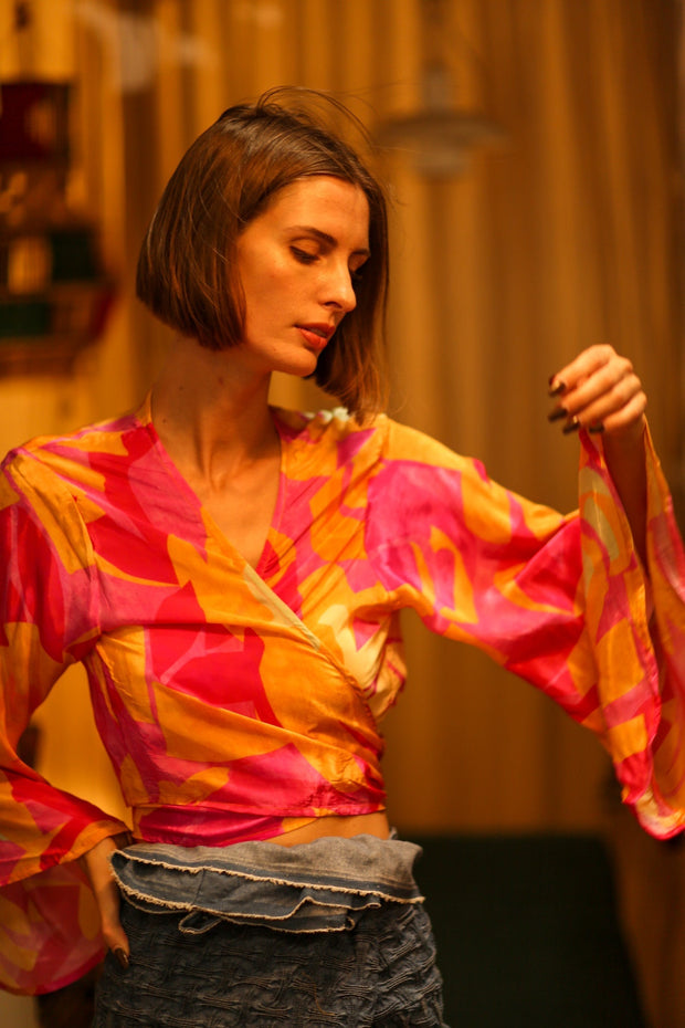 SILK WRAP TOP AURELIA URA - MOMO STUDIO BERLIN - Berlin Concept Store - sustainable & ethical fashion