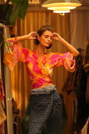SILK WRAP TOP AURELIA URA - MOMO STUDIO BERLIN - Berlin Concept Store - sustainable & ethical fashion