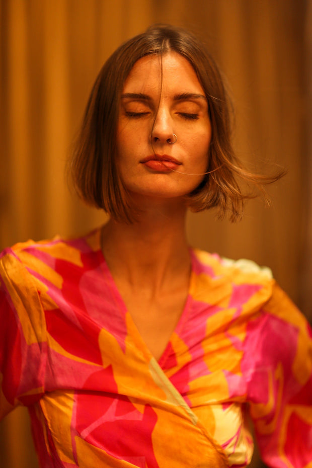 SILK WRAP TOP AURELIA URA - MOMO STUDIO BERLIN - Berlin Concept Store - sustainable & ethical fashion