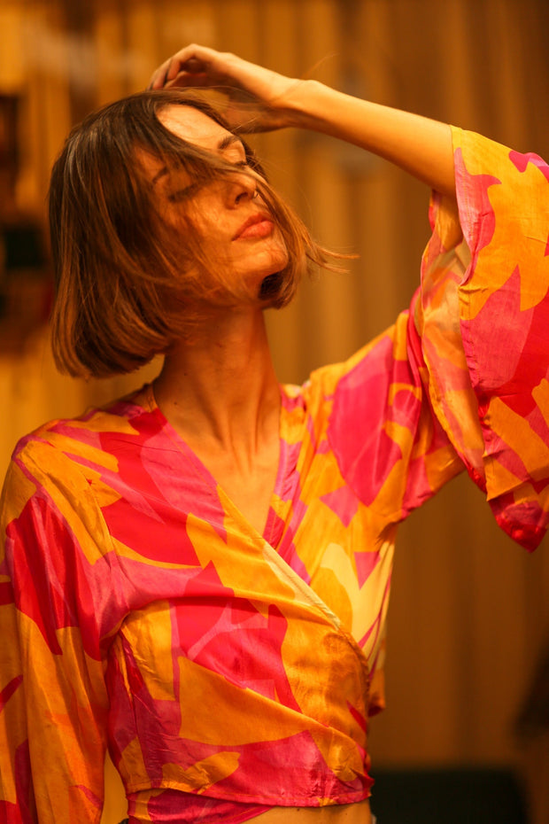 SILK WRAP TOP AURELIA URA - MOMO STUDIO BERLIN - Berlin Concept Store - sustainable & ethical fashion