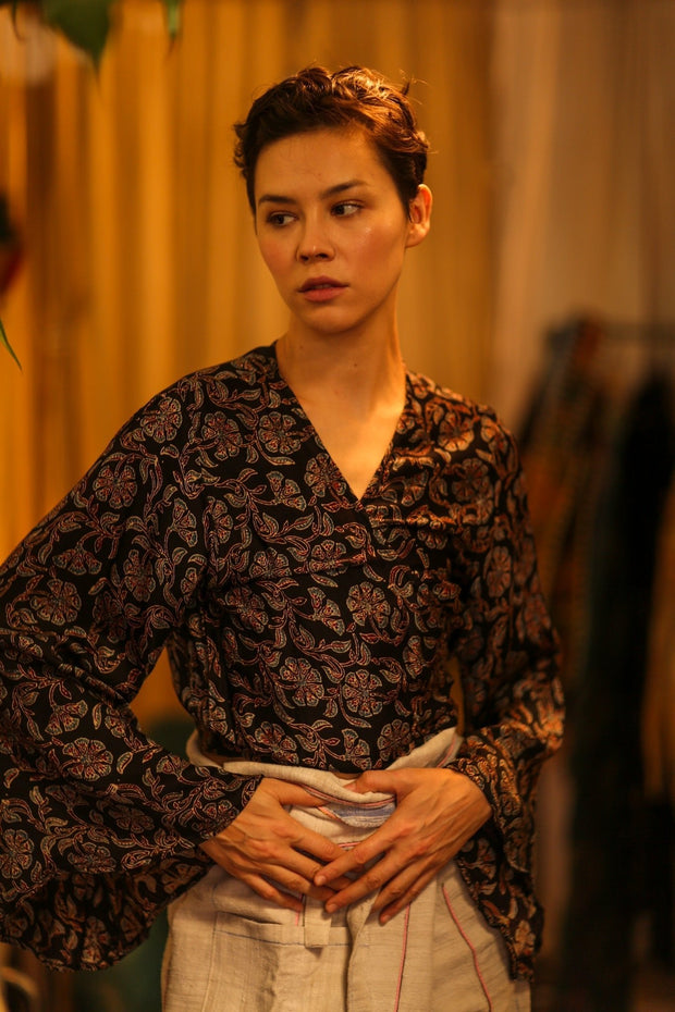 SILK WRAP TOP AURELIA VAVA - MOMO STUDIO BERLIN - Berlin Concept Store - sustainable & ethical fashion