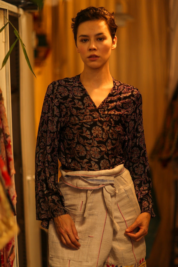 SILK WRAP TOP AURELIA VAVA - MOMO STUDIO BERLIN - Berlin Concept Store - sustainable & ethical fashion