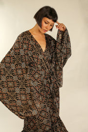 SILK XL KIMONO BINA - sustainably made MOMO NEW YORK sustainable clothing, Kimono slow fashion