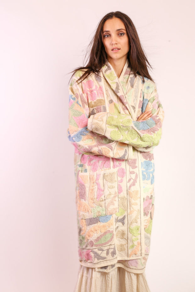 SUZANI COAT JACKET NISA - sustainably made MOMO NEW YORK sustainable clothing, slow fashion