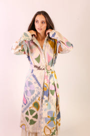 SUZANI COAT LEEF - sustainably made MOMO NEW YORK sustainable clothing, slow fashion