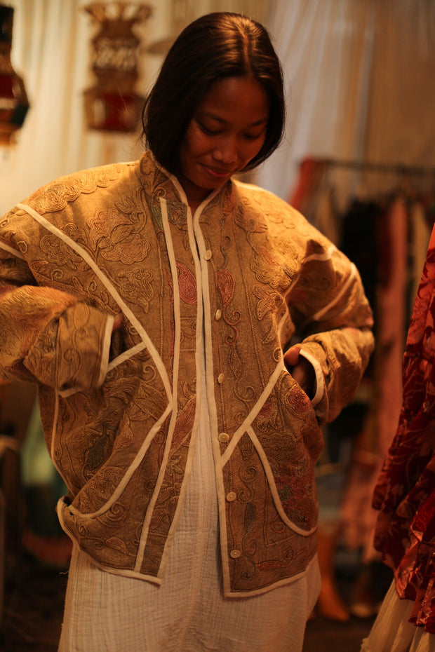 SUZANI JACKET AHBIBI - sustainably made MOMO NEW YORK sustainable clothing, slow fashion