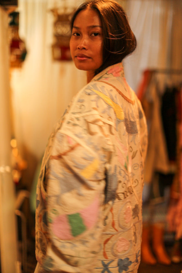 SUZANI JACKET GAMI - sustainably made MOMO NEW YORK sustainable clothing, slow fashion