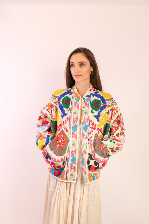 SUZANI JACKET MARLENE - sustainably made MOMO NEW YORK sustainable clothing, Jacket slow fashion