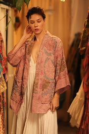 SUZANI SHORT KIMONO MONTY PINK ASSORTED - MOMO STUDIO BERLIN - Berlin Concept Store - sustainable & ethical fashion