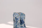 TATI SEQUINS EMBROIDERED COWBOY BOOTS - sustainably made MOMO NEW YORK sustainable clothing, ankle boots slow fashion