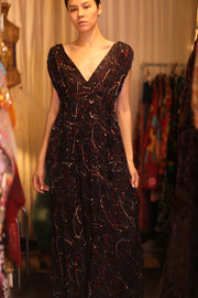 VICTORIA SILK DRESS KIMBER - BANGKOK TAILOR CLOTHING STORE - HANDMADE CLOTHING