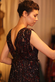 VICTORIA SILK DRESS KIMBER - BANGKOK TAILOR CLOTHING STORE - HANDMADE CLOTHING