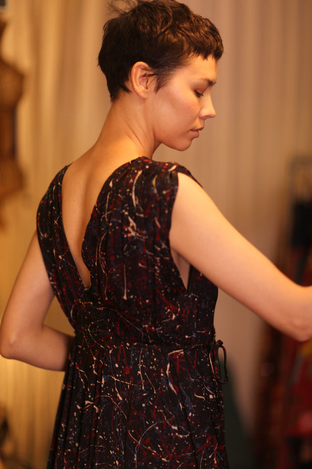 VICTORIA SILK DRESS KIMBER - BANGKOK TAILOR CLOTHING STORE - HANDMADE CLOTHING
