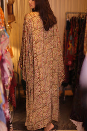 WING KIMONO PINA YELLOW CAMELLIA - sustainably made MOMO NEW YORK sustainable clothing, handmade slow fashion