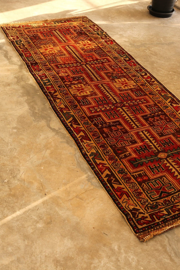 1970’s TURKISH RUNNER KILIM - sustainably made MOMO NEW YORK sustainable clothing, rug slow fashion