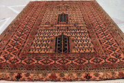 5.4 x 4.3 Ft,Vintage Camel Wool Famous Hatchulu Parda Turkoman Rug,Handmade Oriental Rug,Turkmen Afghan rug - sustainably made MOMO NEW YORK sustainable clothing, rug slow fashion