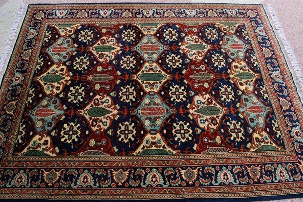 6.7 x 5.0 Ft, Afghan rug, High-Quality Wool like silk Afghan Turkmen Handmade Rug, Oriental Living Room Turkoman rug - sustainably made MOMO NEW YORK sustainable clothing, rug slow fashion