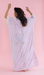 Perfect Summer Kaftan Lupita Hand Stitched - sustainably made MOMO NEW YORK sustainable clothing, Boho Chic slow fashion