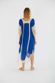 BEACH KAFTAN DRESS HANNELI - sustainably made MOMO NEW YORK sustainable clothing, Boho Chic slow fashion