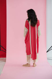 BEACH KAFTAN DRESS HANNELI - sustainably made MOMO NEW YORK sustainable clothing, Boho Chic slow fashion