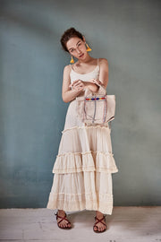 Bohemian Summer Love Dress Camille - sustainably made MOMO NEW YORK sustainable clothing, kaftan slow fashion