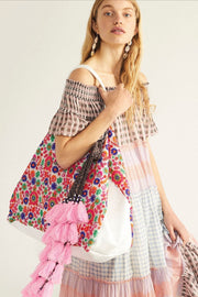 BOHO CHIC EMBROIDERED BAG LARA X FREE PEOPLE - sustainably made MOMO NEW YORK sustainable clothing, free people slow fashion