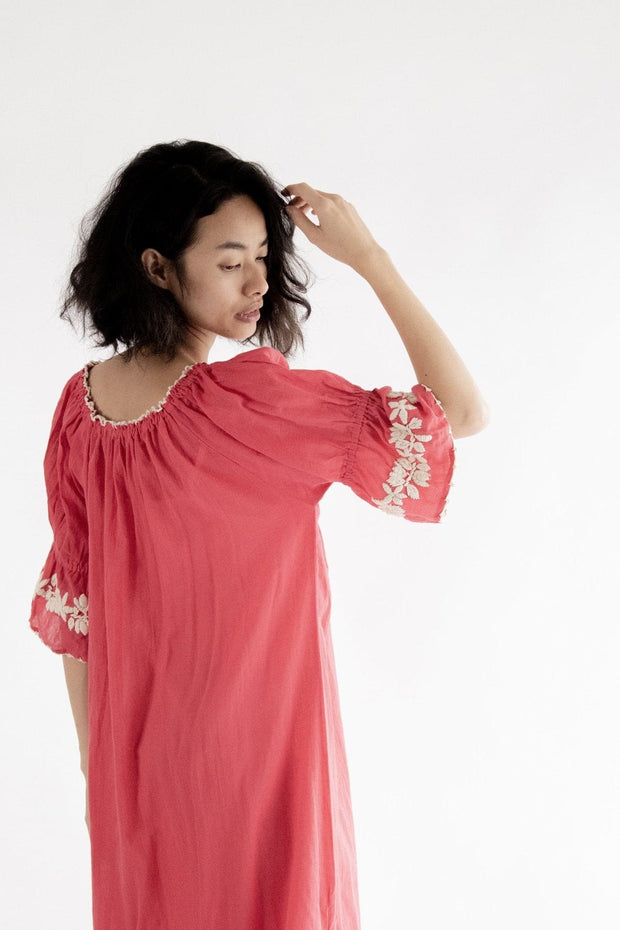 Boho Chic Embroidered Kaftan Dress Cives - sustainably made MOMO NEW YORK sustainable clothing, beachwear slow fashion