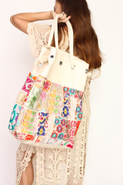 BOHO HOBO EMBROIDERED BAG TOEY - sustainably made MOMO NEW YORK sustainable clothing, offer slow fashion