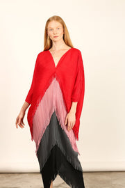 CAFTAN PLEATED DRESS MARA KAFTAN - sustainably made MOMO NEW YORK sustainable clothing, kaftan slow fashion