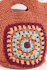 CALI CROCHET CLUTCH BAG - sustainably made MOMO NEW YORK sustainable clothing, crochet slow fashion