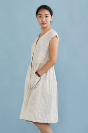 COTTON DRESS HEIDI - sustainably made MOMO NEW YORK sustainable clothing, kaftan slow fashion