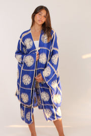 CROCHET KIMONO MAIGRET - sustainably made MOMO NEW YORK sustainable clothing, resort2023 slow fashion