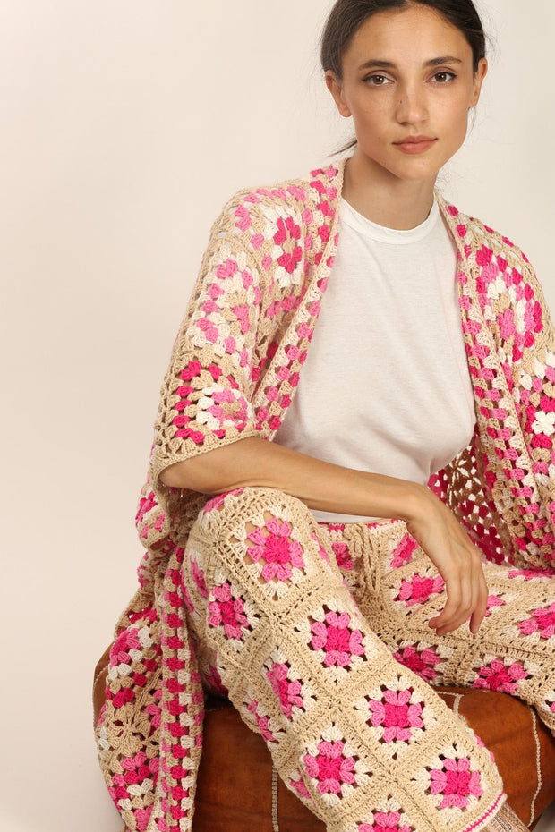 CROCHET SUIT BETTY - sustainably made MOMO NEW YORK sustainable clothing, crochet slow fashion