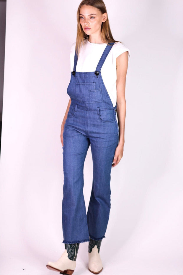 DENIM JUMPSUIT BREE - sustainably made MOMO NEW YORK sustainable clothing, pants slow fashion