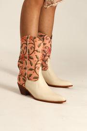 EMBROIDERED BOOTS LOLA - sustainably made MOMO NEW YORK sustainable clothing, boots slow fashion