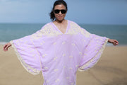 EMBROIDERED KAFTAN NATALIE - sustainably made MOMO NEW YORK sustainable clothing, kaftan slow fashion