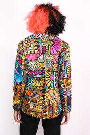 EMBROIDERED PATCHWORK JACKET FRIDA - sustainably made MOMO NEW YORK sustainable clothing, flashsalenovember22 slow fashion