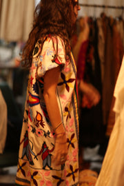 EMBROIDERED TRIBAL KIMONO LIOU - sustainably made MOMO NEW YORK sustainable clothing, Kimono slow fashion