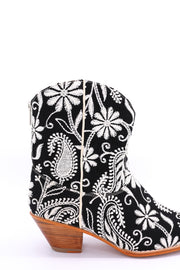 SHORT EMBROIDERED BOOTS LERA - sustainably made MOMO NEW YORK sustainable clothing, resortsamplesale922 slow fashion