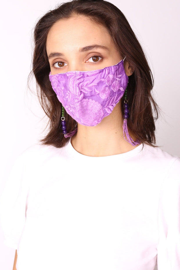 FACE MASK NECK STRAP ARABELLA - sustainably made MOMO NEW YORK sustainable clothing, slow fashion